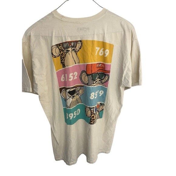 Bored of directors men's XL double-sided cream t shirt - Picture 2 of 6